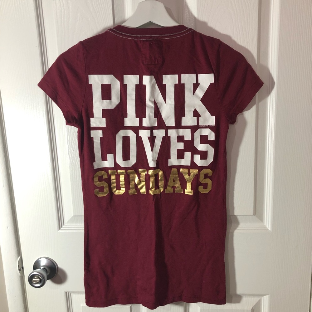 PINK Victoria’s Secret NFL REDSKIN shirt